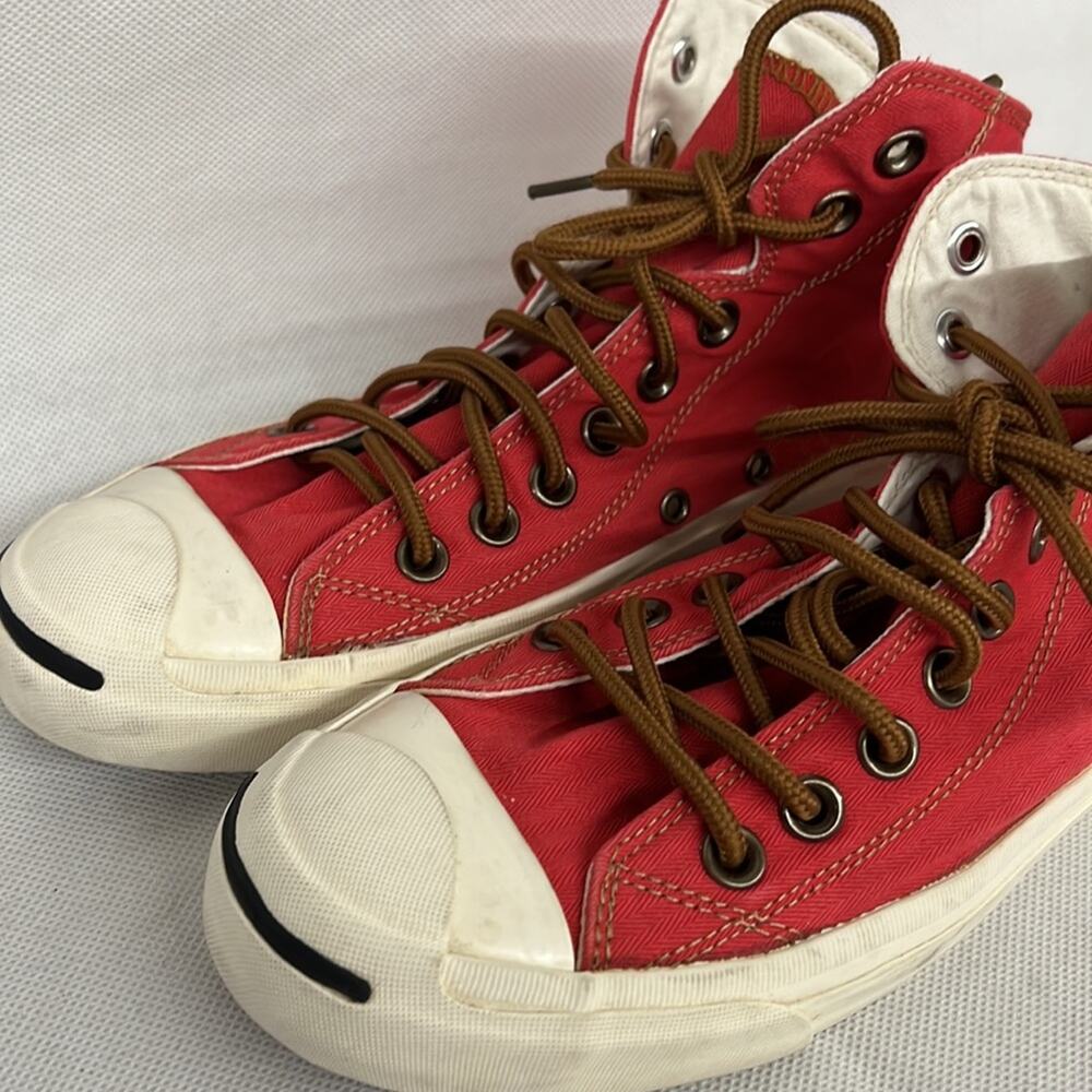 Rare hard to find Converse Jack purcell xinfeisu X.F.S Red hi top sneaker brown - Picture 7 of 10